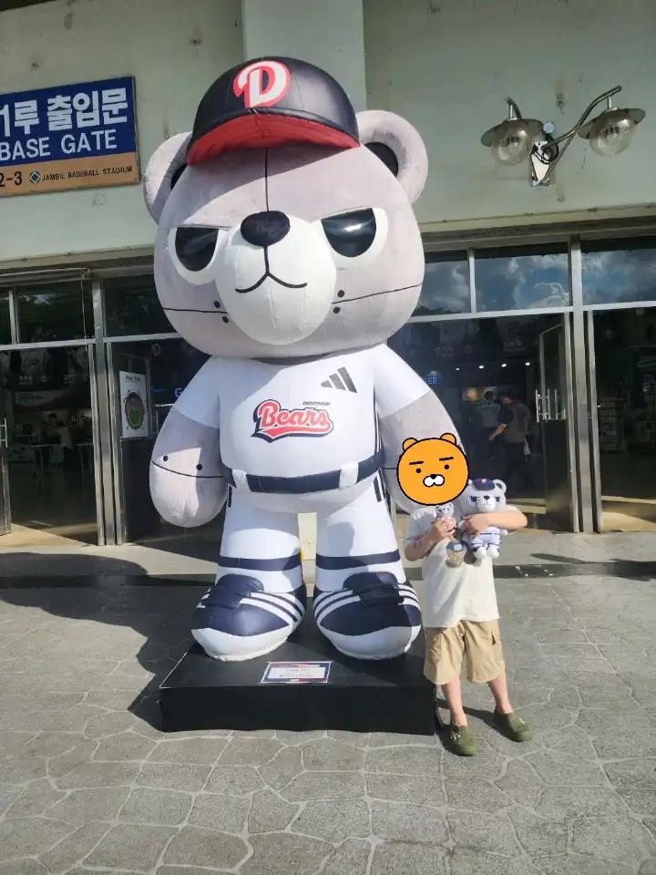 지금보다 더워지기 직전인 7월 초에 아이랑 야구장 첫 나들이했어요