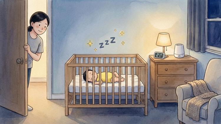 만화로 보는 아기 침대 재우기: 등센서 극복 노하우