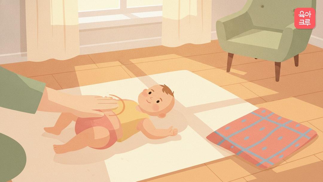 아기 배 마사지 방향, 변비일 때 시계 방향으로 하는 이유