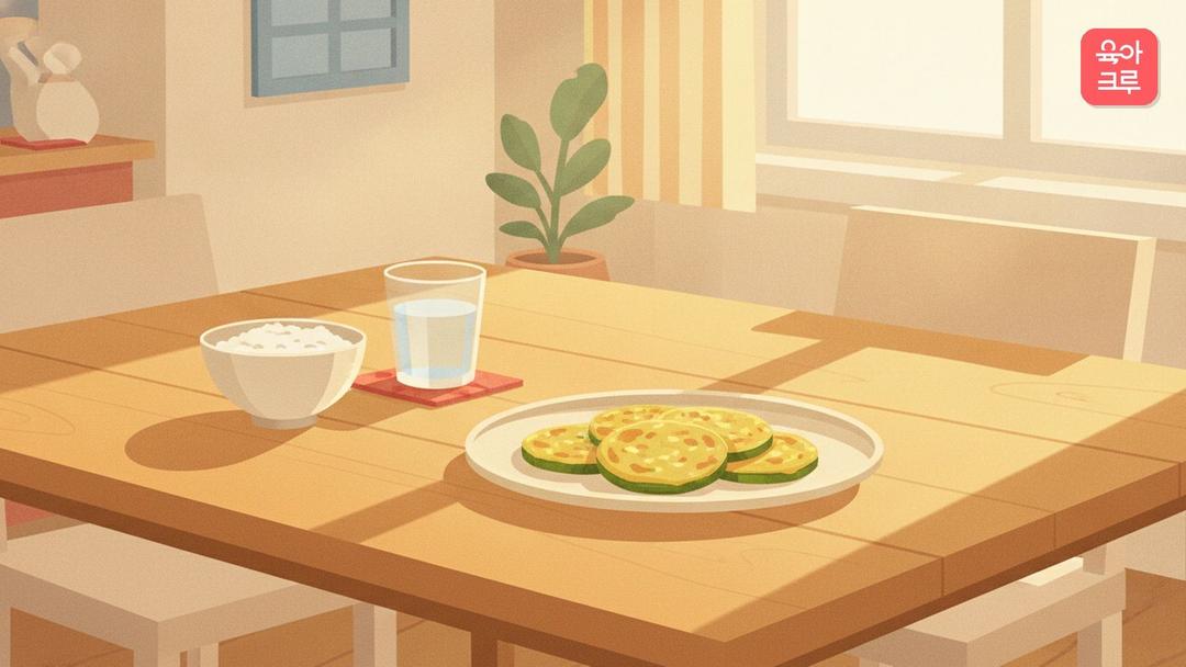 아기 애호박전 레시피, 유아 애호박전 1~2세·3~5세 1인분 재료와 부치는 법