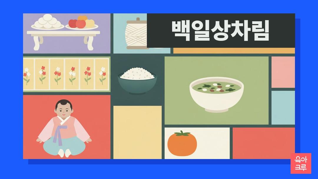 백일상차림, 백일상에 올리는 음식과 삼신상 차리는 순서·백일떡 나누는 풍습