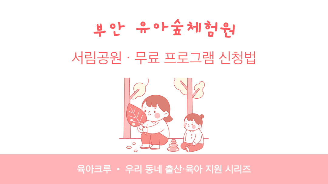 부안 유아숲체험원 서림공원! 무료 숲놀이 프로그램 신청법