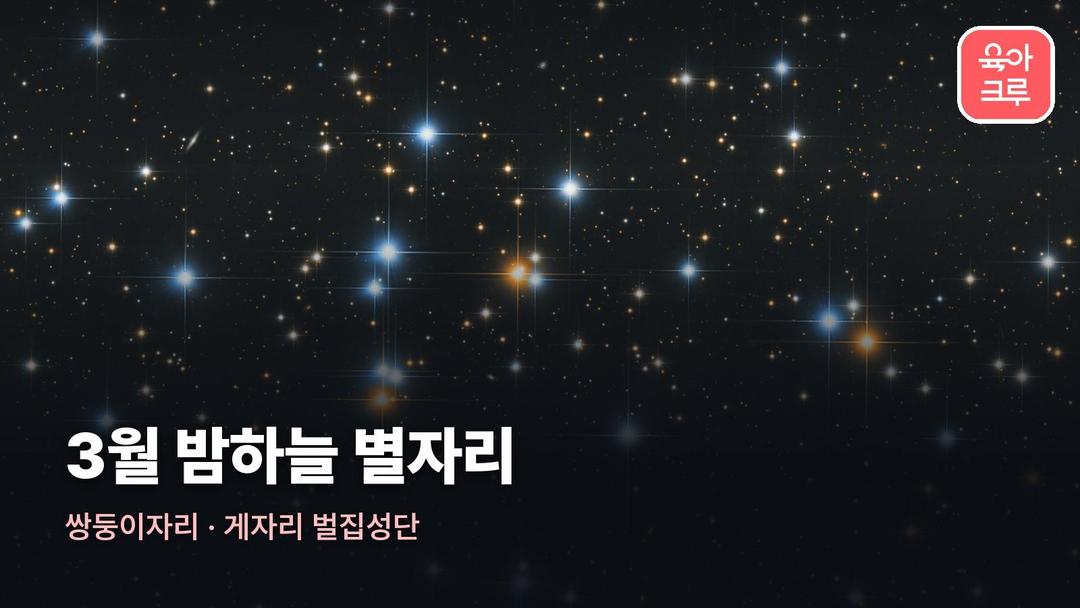 3월 별자리, 3월 밤하늘 별자리 쌍둥이자리·게자리 찾기와 3월 별자리 관측