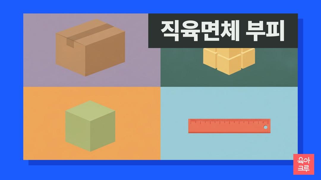 직육면체 부피 공식, 직육면체 겉넓이와 정육면체 면 모서리 꼭짓점