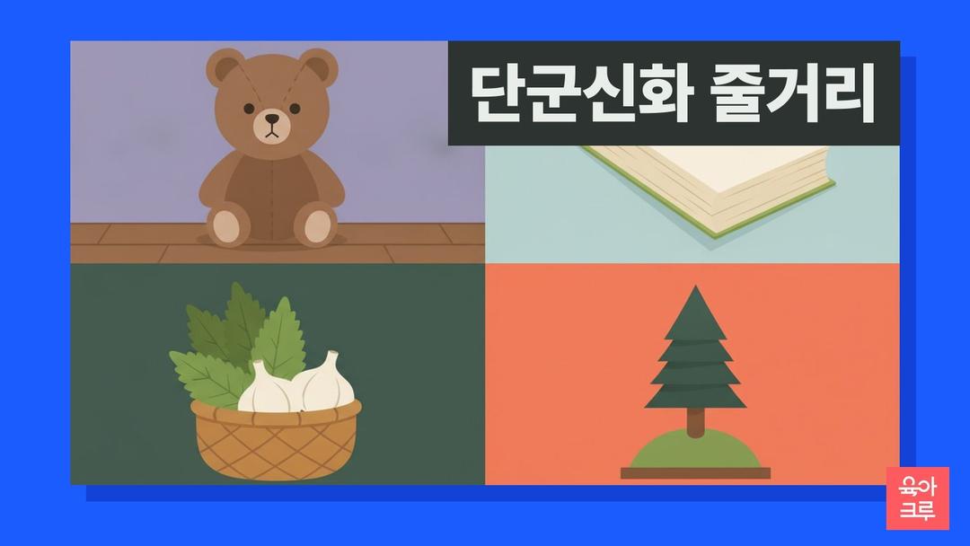 단군신화 줄거리, 곰과 호랑이 이야기와 홍익인간 뜻·고조선 건국
