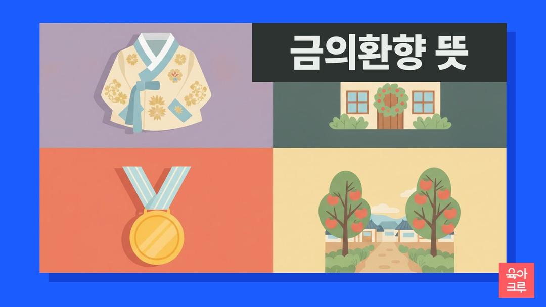 금의환향 뜻, 금의환향 한자 풀이와 발음·금의야행 차이