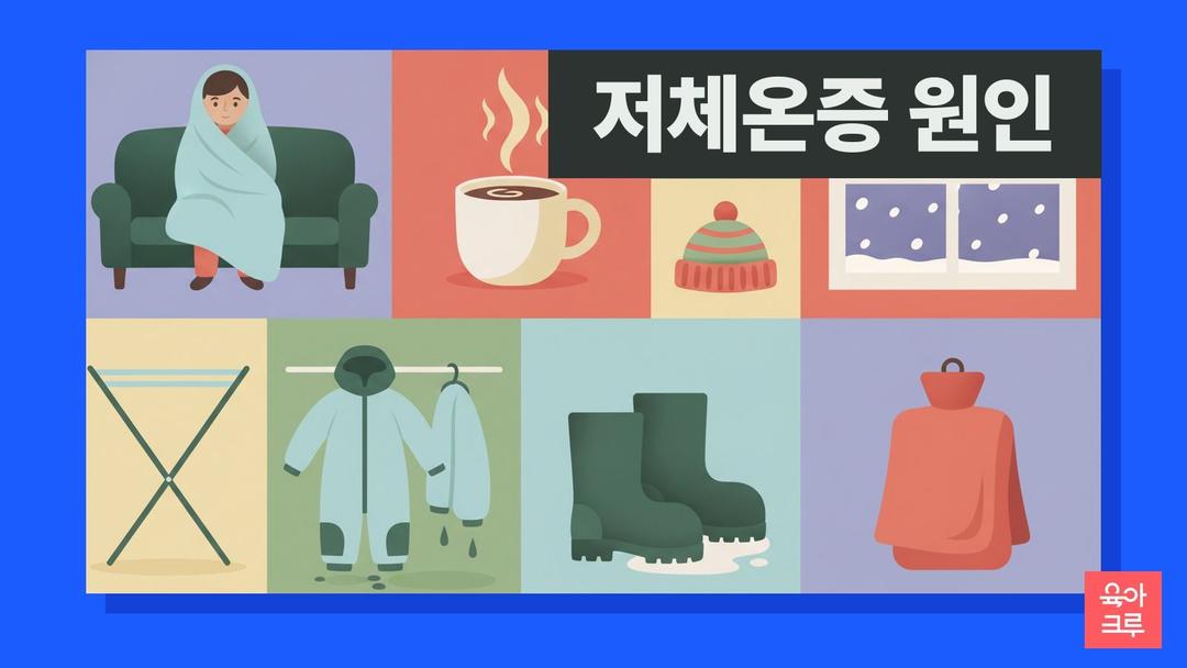 저체온증 원인, 아이가 어른보다 체온을 빨리 잃는 이유와 젖은 옷·바람·땀