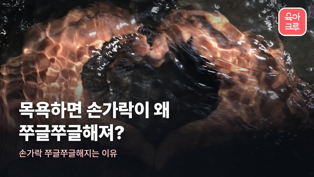손가락 쭈글쭈글해지는 이유, 물에 오래 있으면 생기는 손가락 주름
