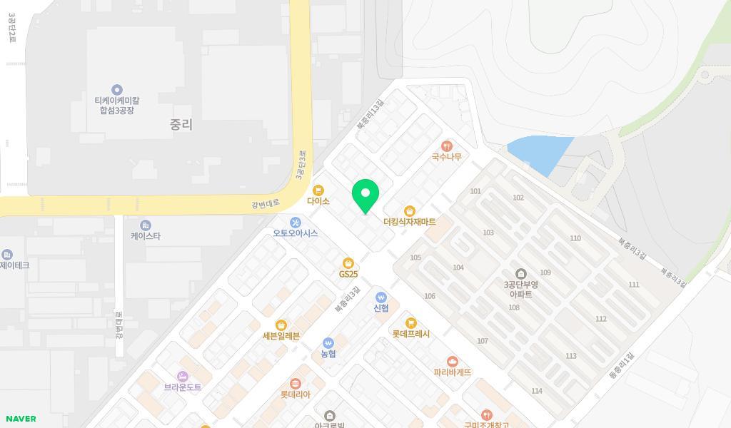 레인보우어린이집 위치 지도