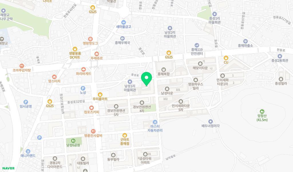 품안에어린이집 위치 지도