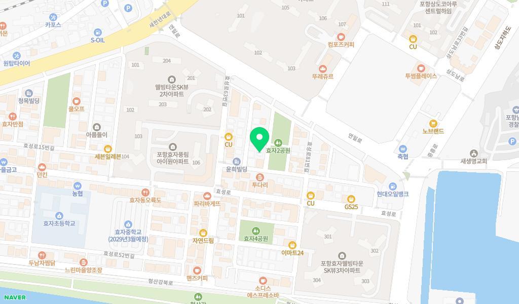 밤비니어린이집 위치 지도