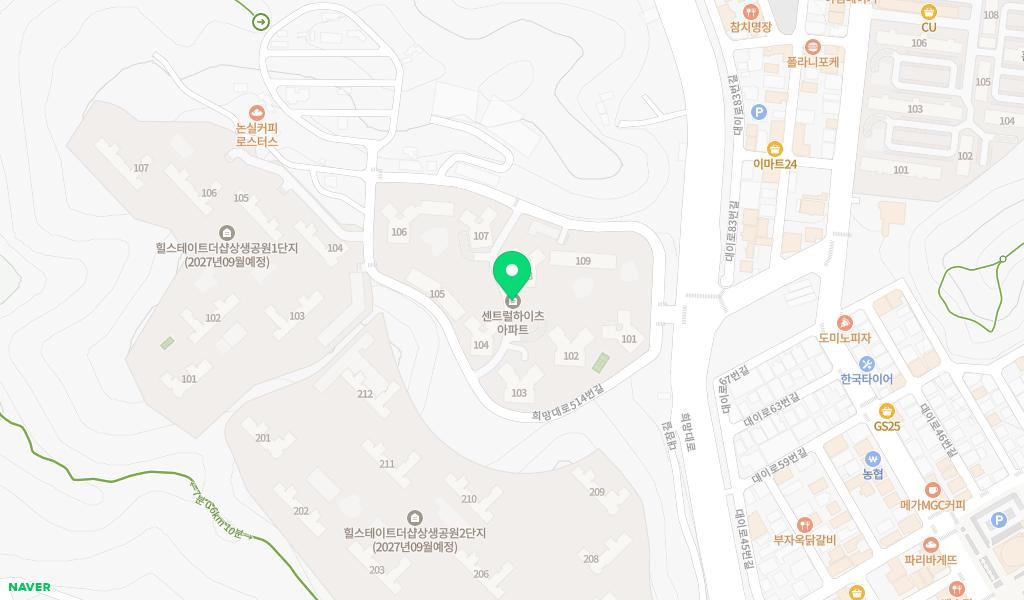 이동아름별어린이집 위치 지도
