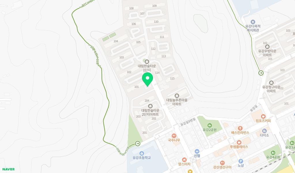 한숲꿈터어린이집 위치 지도