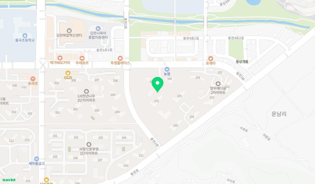 천년꿈나무어린이집 위치 지도