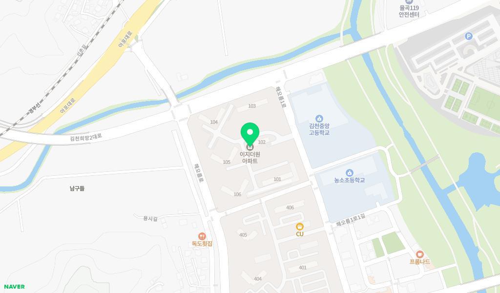 이지더원어린이집 위치 지도