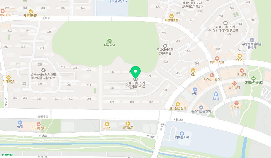 아이원어린이집 위치 지도