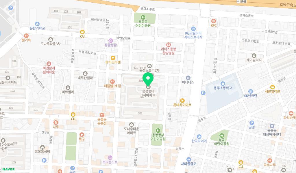 샛별어린이집 위치 지도