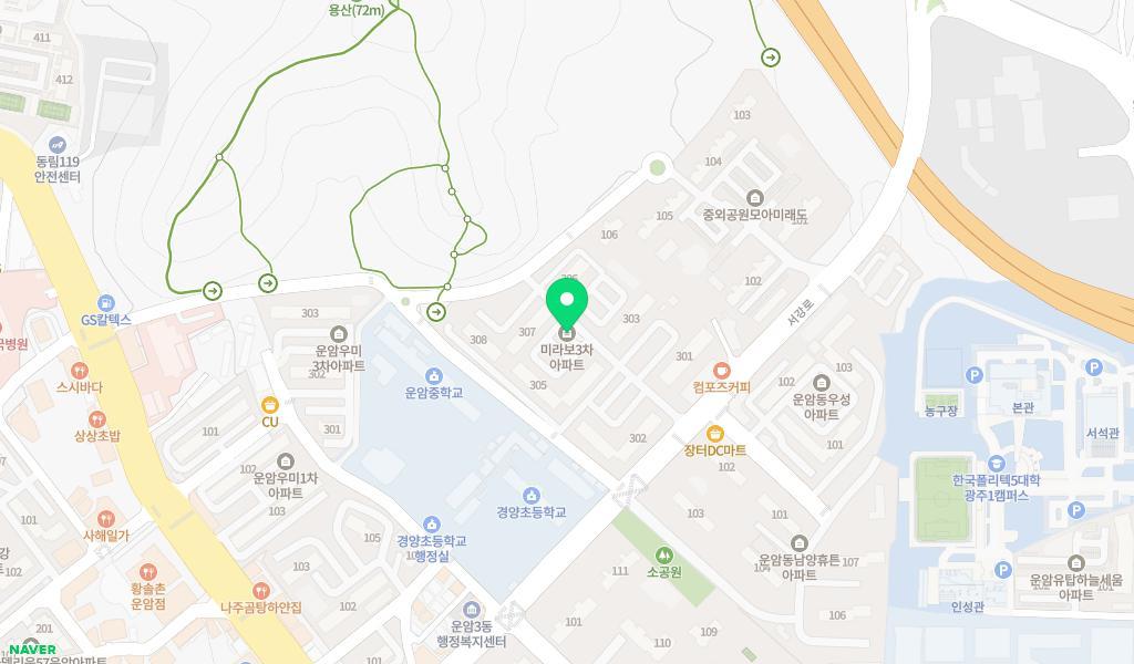 초록별어린이집 위치 지도
