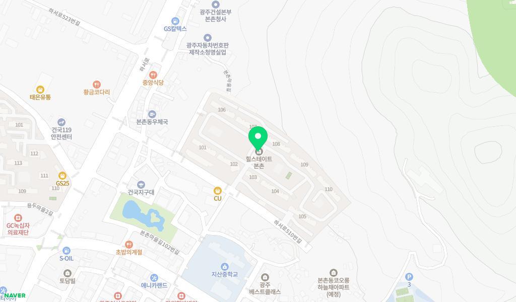 국공립힐스테이트야호어린이집 위치 지도
