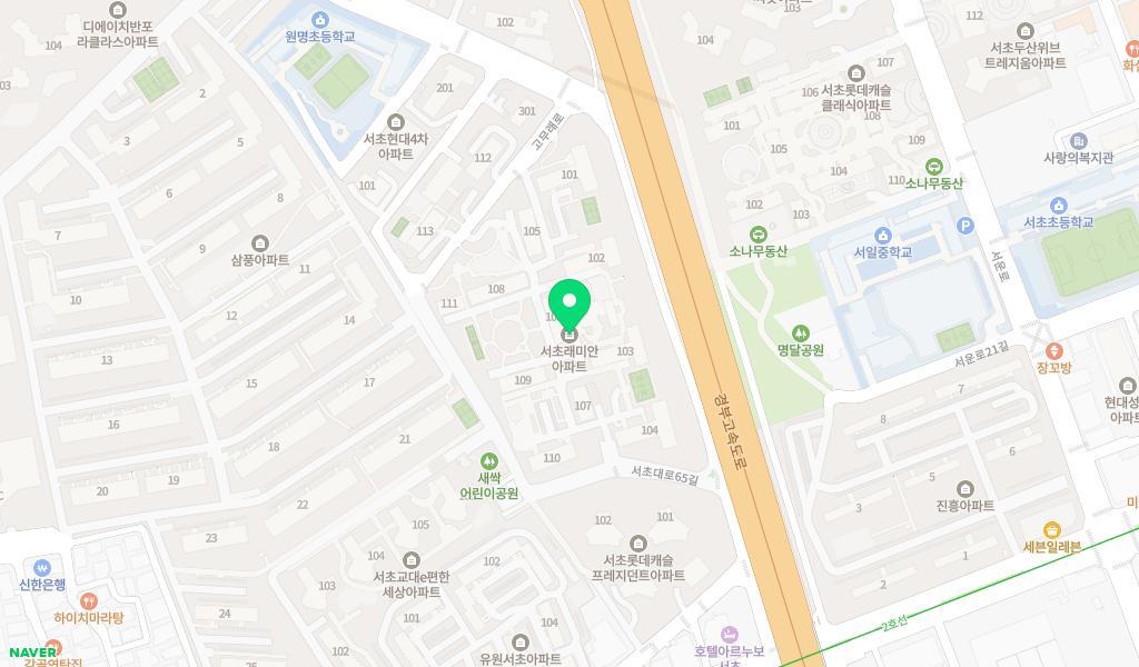 서초래미안어린이집 위치 지도