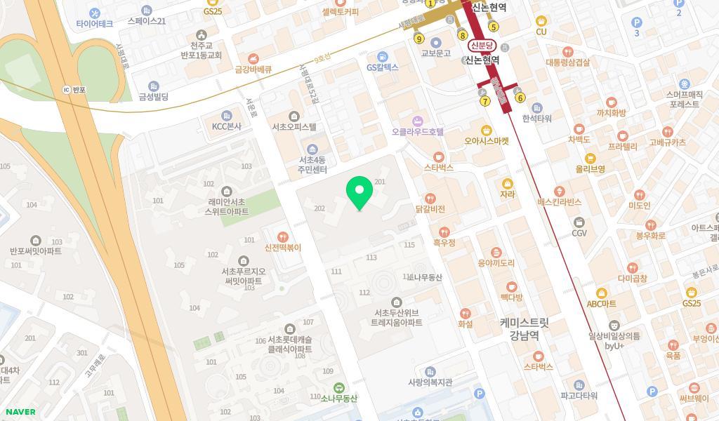 서초구립 서초4동써밋2어린이집 위치 지도