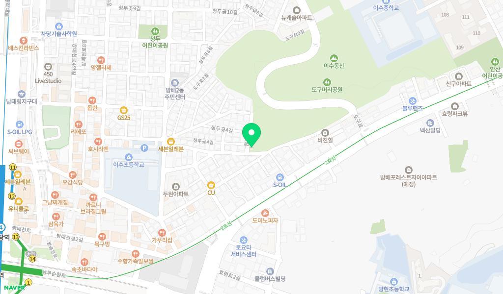 서초구립 도구머리어린이집 위치 지도