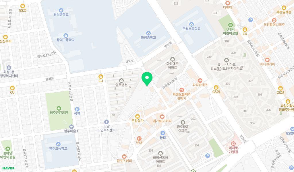 화정어린이집 위치 지도