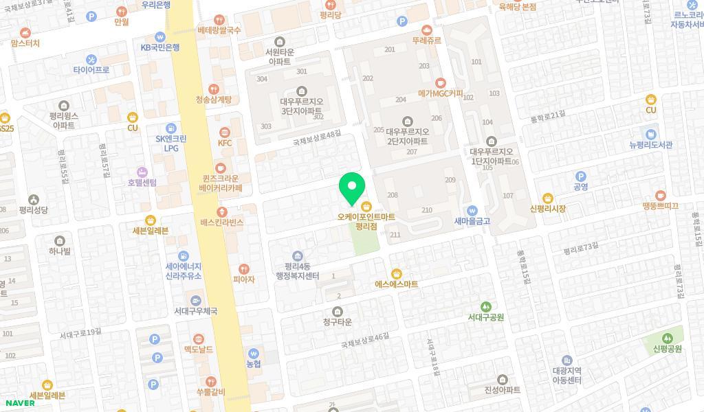 글나라어린이집 위치 지도