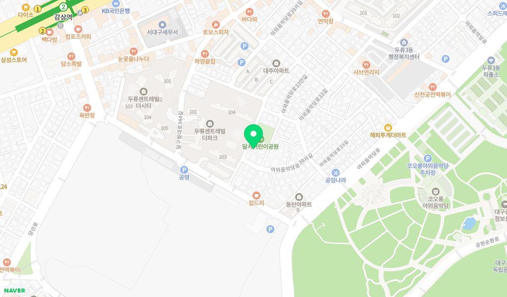 금봉어린이집 위치 지도