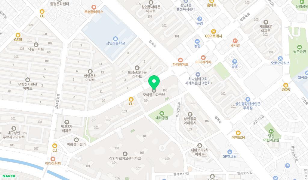 모아엘가어린이집 위치 지도