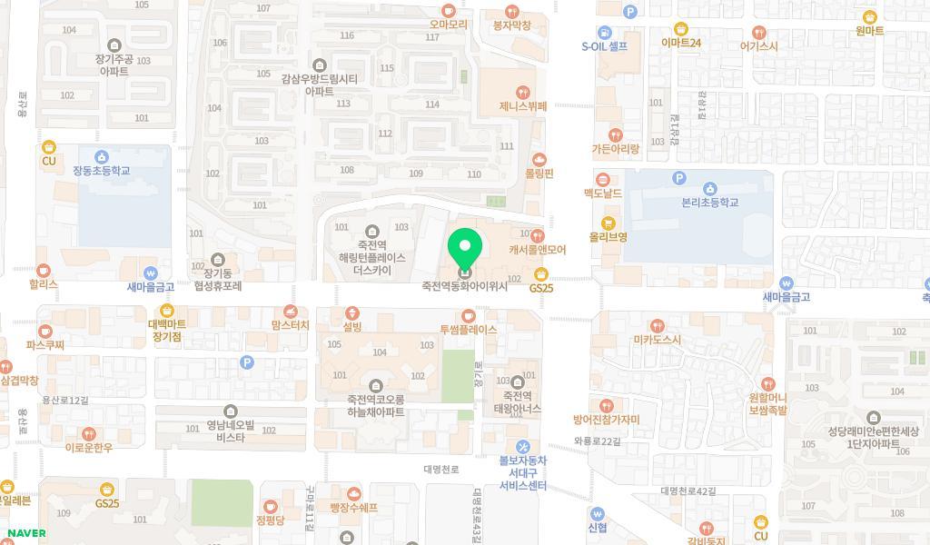 아이위시어린이집 위치 지도