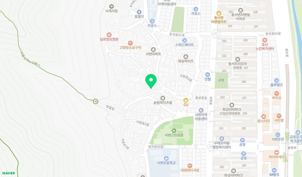 북구어린이집 위치 지도