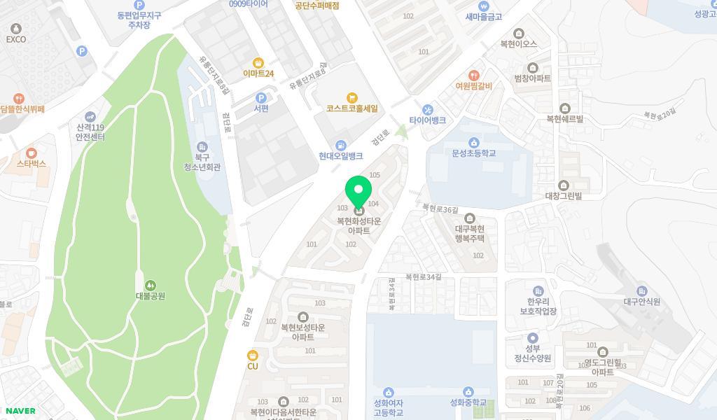 꼬마정원어린이집 위치 지도