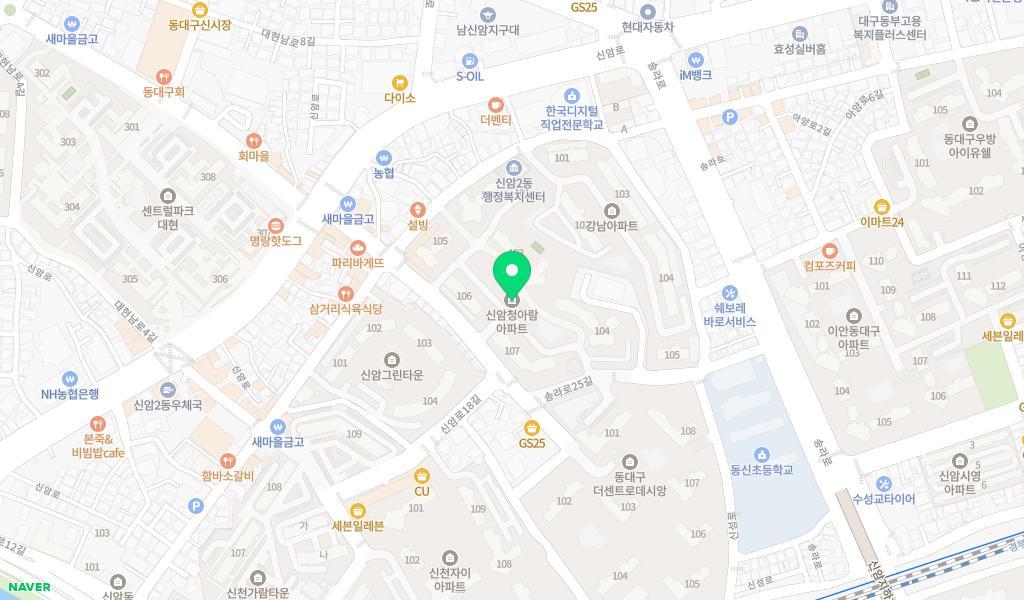 청아람어린이집 위치 지도