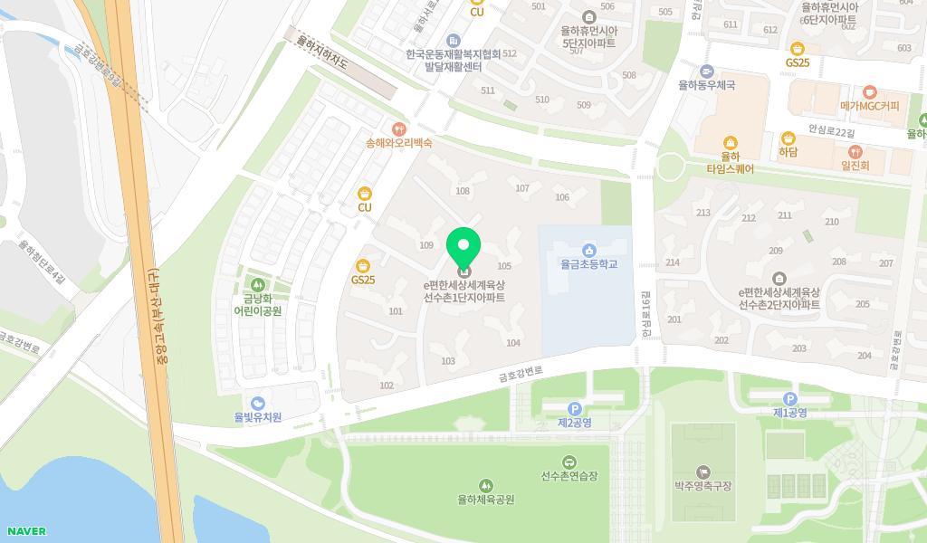 율빛어린이집 위치 지도