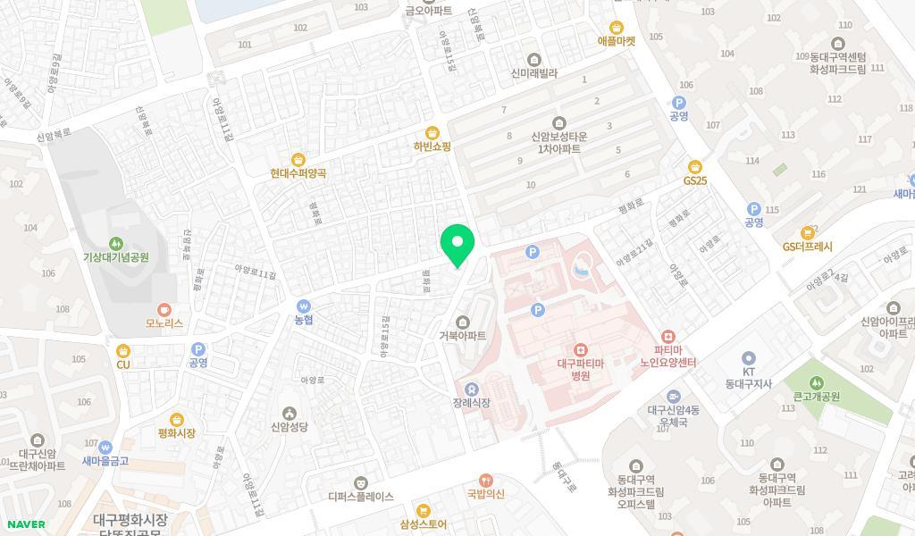 에코 파티마병원 직장어린이집 위치 지도