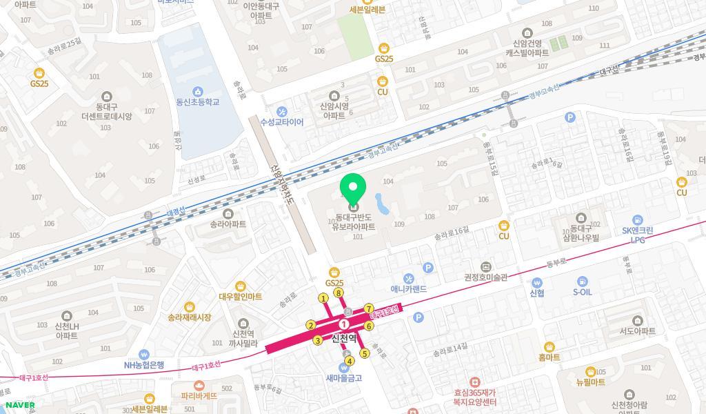 인(IN)반도유보라어린이집 위치 지도
