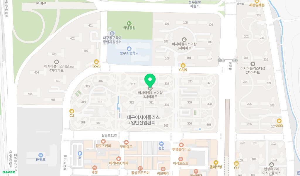 이시아어린이집 위치 지도
