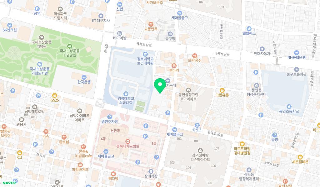 경북대학교병원어린이집 위치 지도