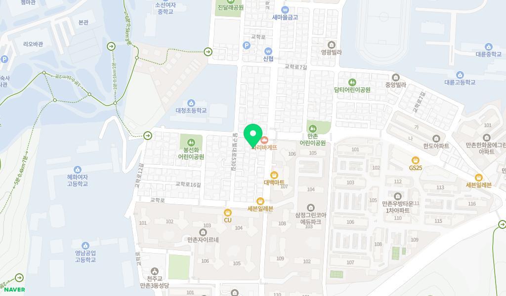 뉴대구어린이집 위치 지도