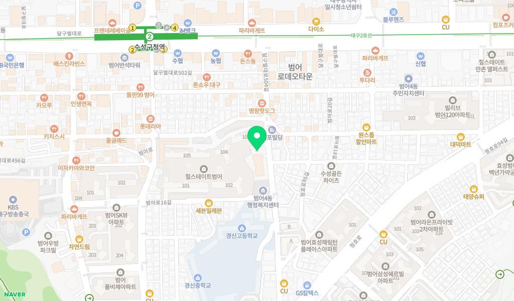 청수어린이집 위치 지도