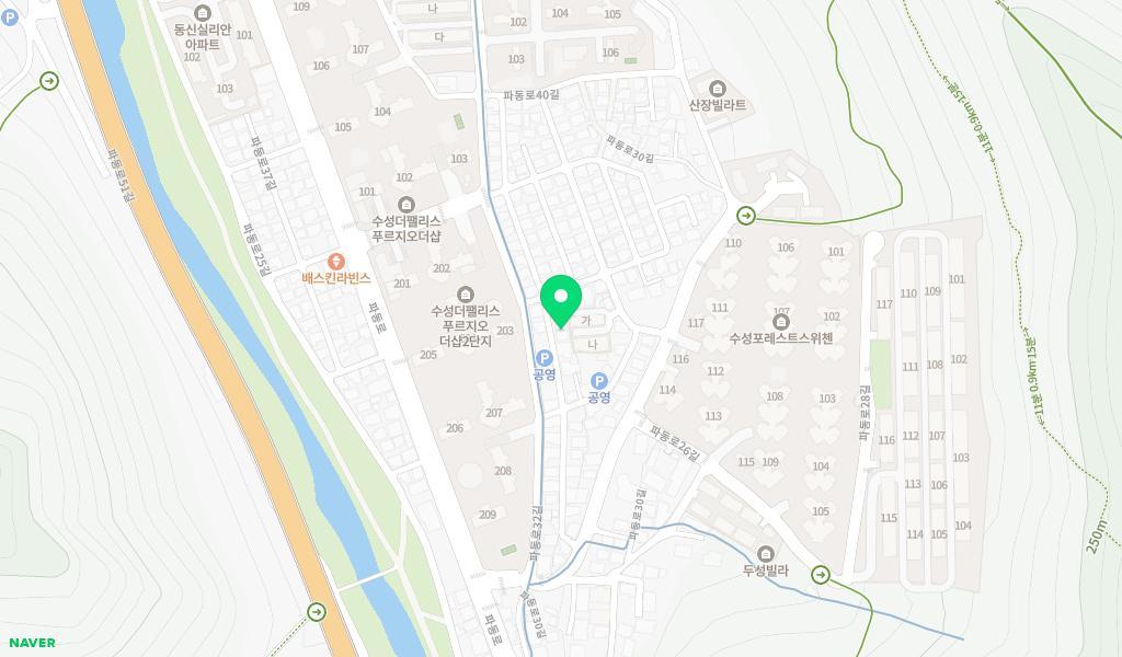 키즈브라운어린이집 위치 지도