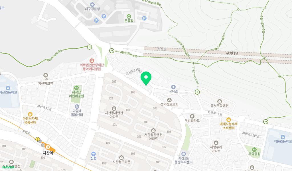 지산어린이집 위치 지도