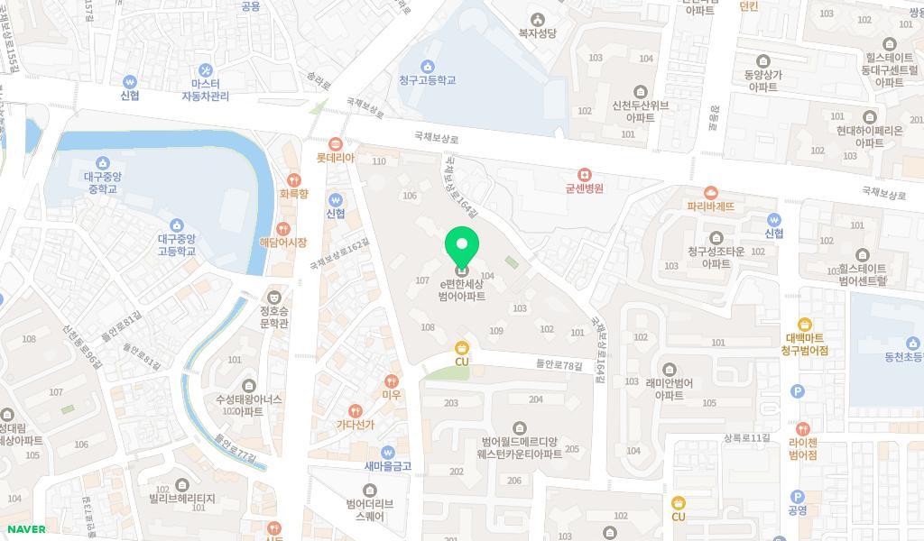 범어e편한어린이집 위치 지도