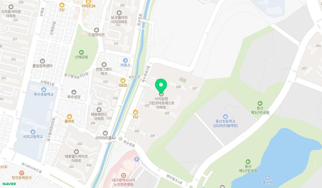 국공립포레스트어린이집 위치 지도