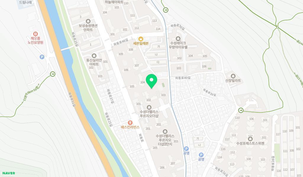 국공립수성더팰리스1차어린이집 위치 지도