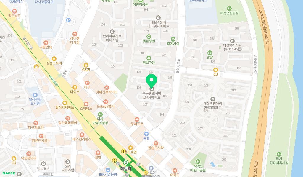 죽곡휴먼시아어린이집 위치 지도