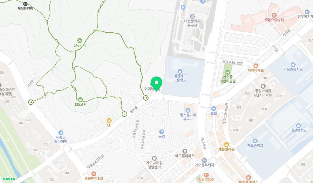 사회복지법인 하늘어린이집 위치 지도