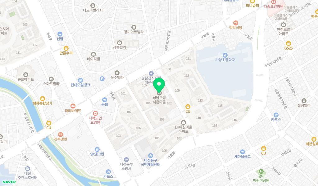 석촌아가사랑어린이집 위치 지도