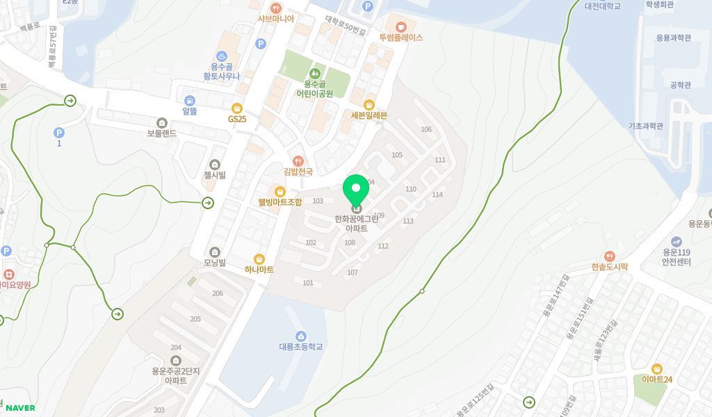 큰별어린이집 위치 지도